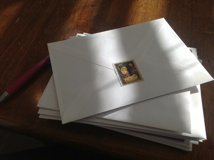 Praying While Writing Christmas Cards